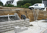Réalisation des fondations à Quettreville-sur-Sienne